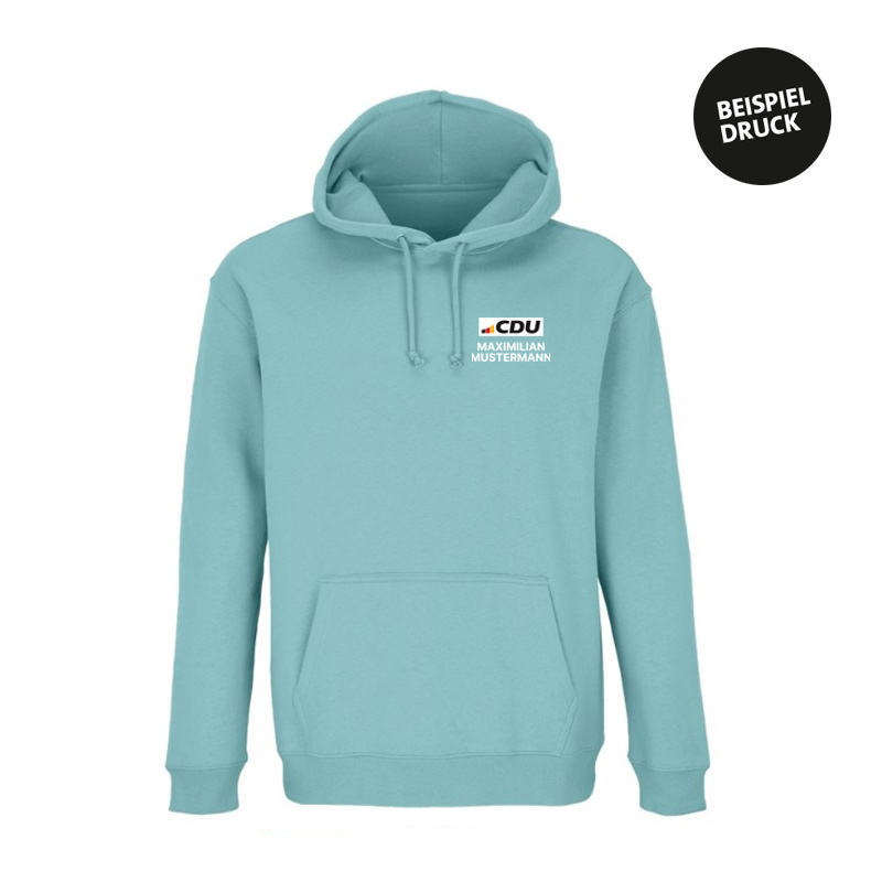 hoodie_unisex_poolblue_4c_mustermann Hoodie Unisex Pool Blue