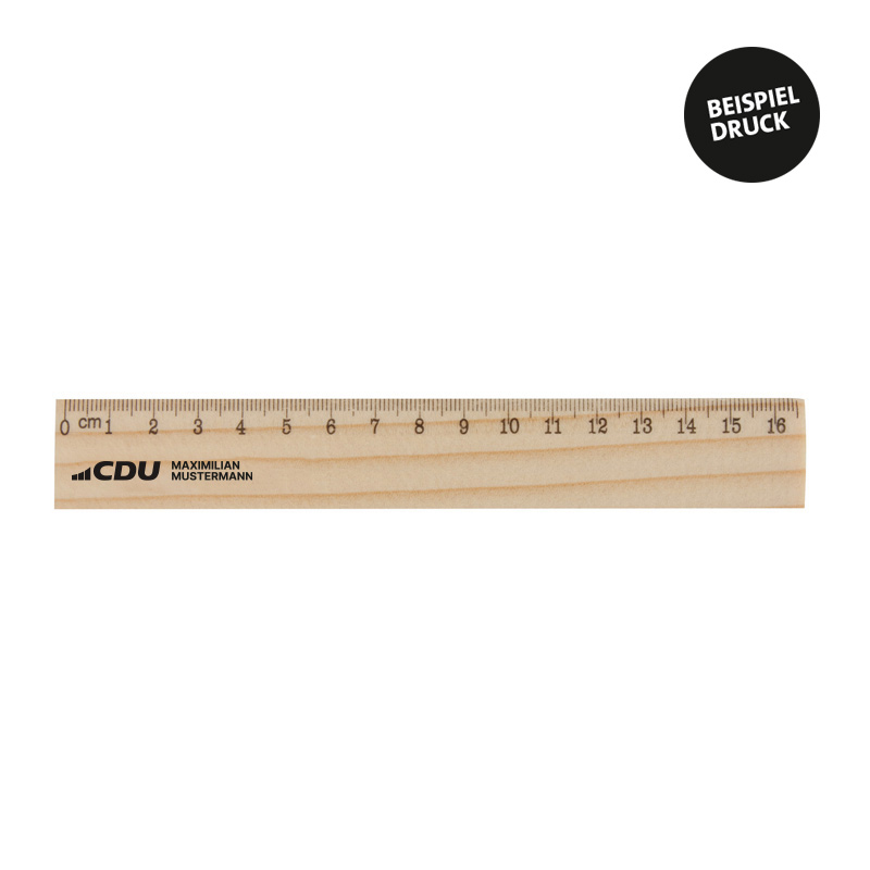 Holz Lineal 16cm