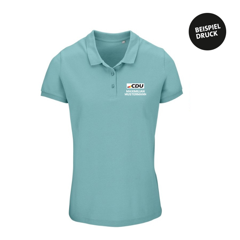 poloshirt_poolblue_damen_4c_mustermann Polo Women Pool Blue