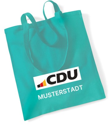 Baumwolltasche türkis